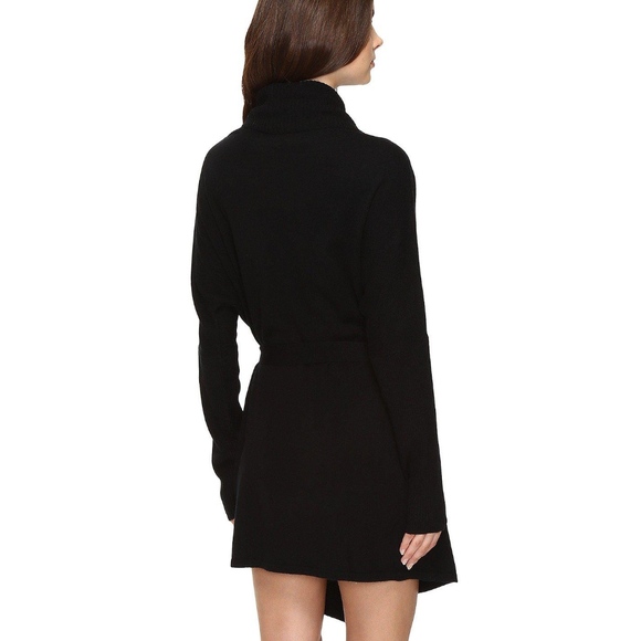 UGG Cheyenne 100% Cashmere Black Cardigan Robe NWT - Picture 2 of 8